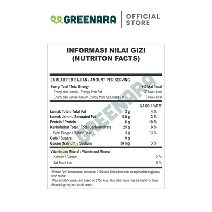 Greenara Natural Rolled Oat 1Kg