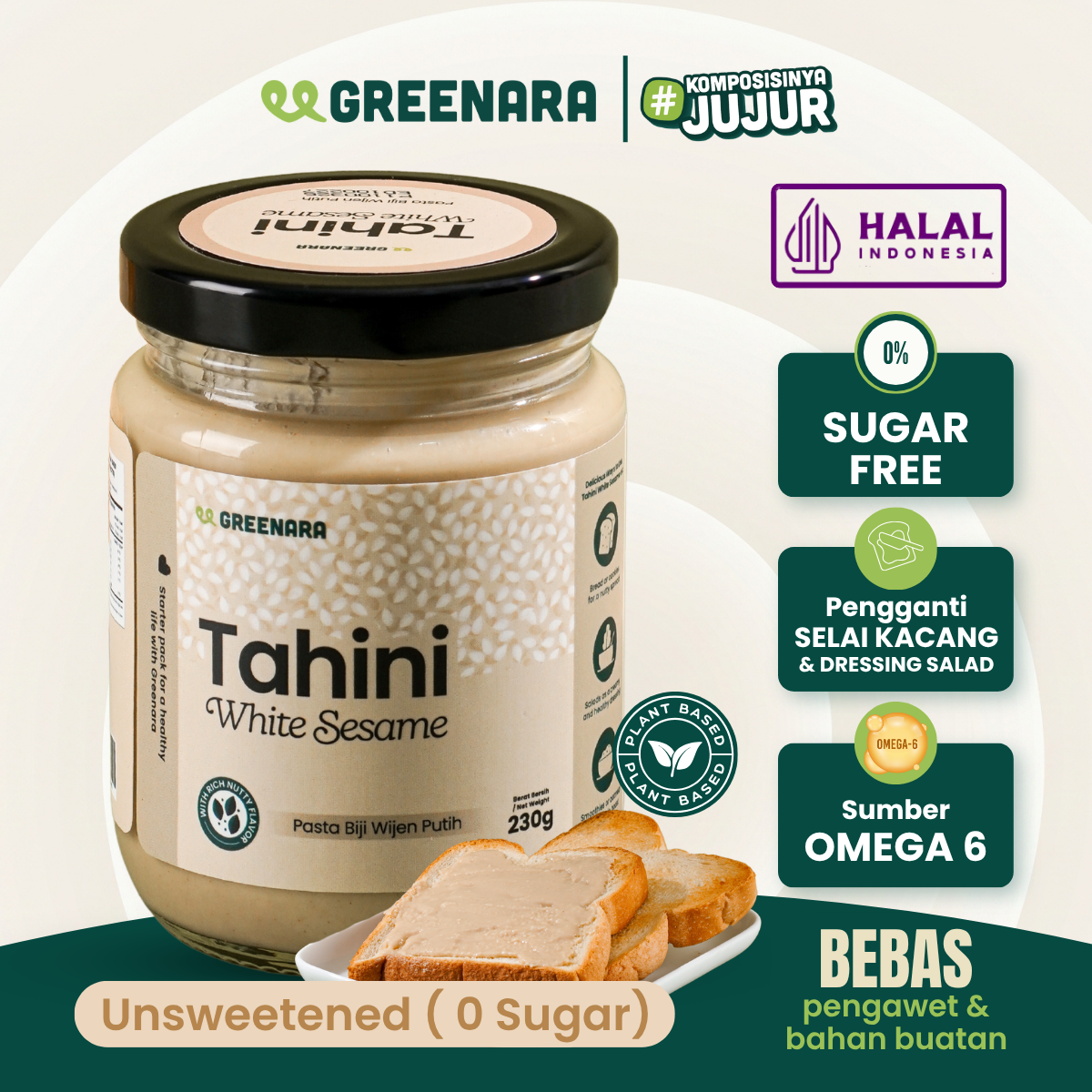 Tahini Putih Biji Wijen / Selai Wijen