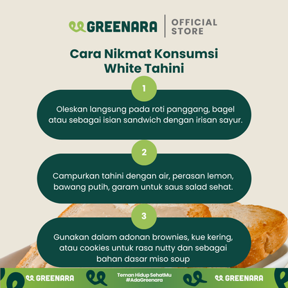 Tahini Putih Biji Wijen / Selai Wijen