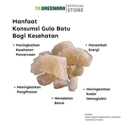 Gula Batu Alami 500gr / Natural Rock Sugar 500 gram