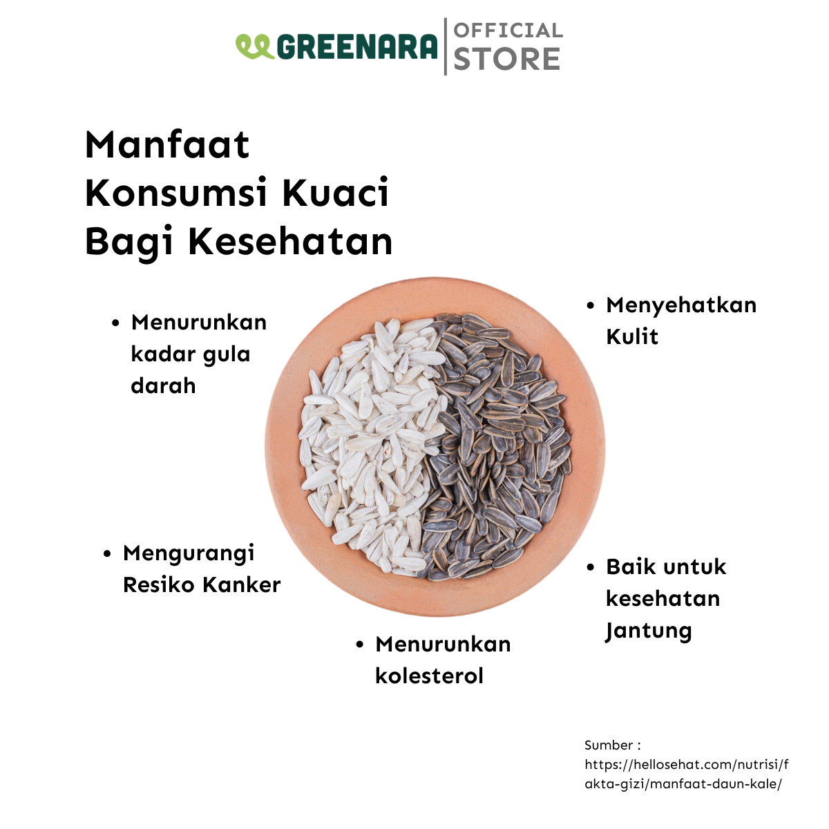 Kuaci Kupas Mentah / Raw Sunflower Seed