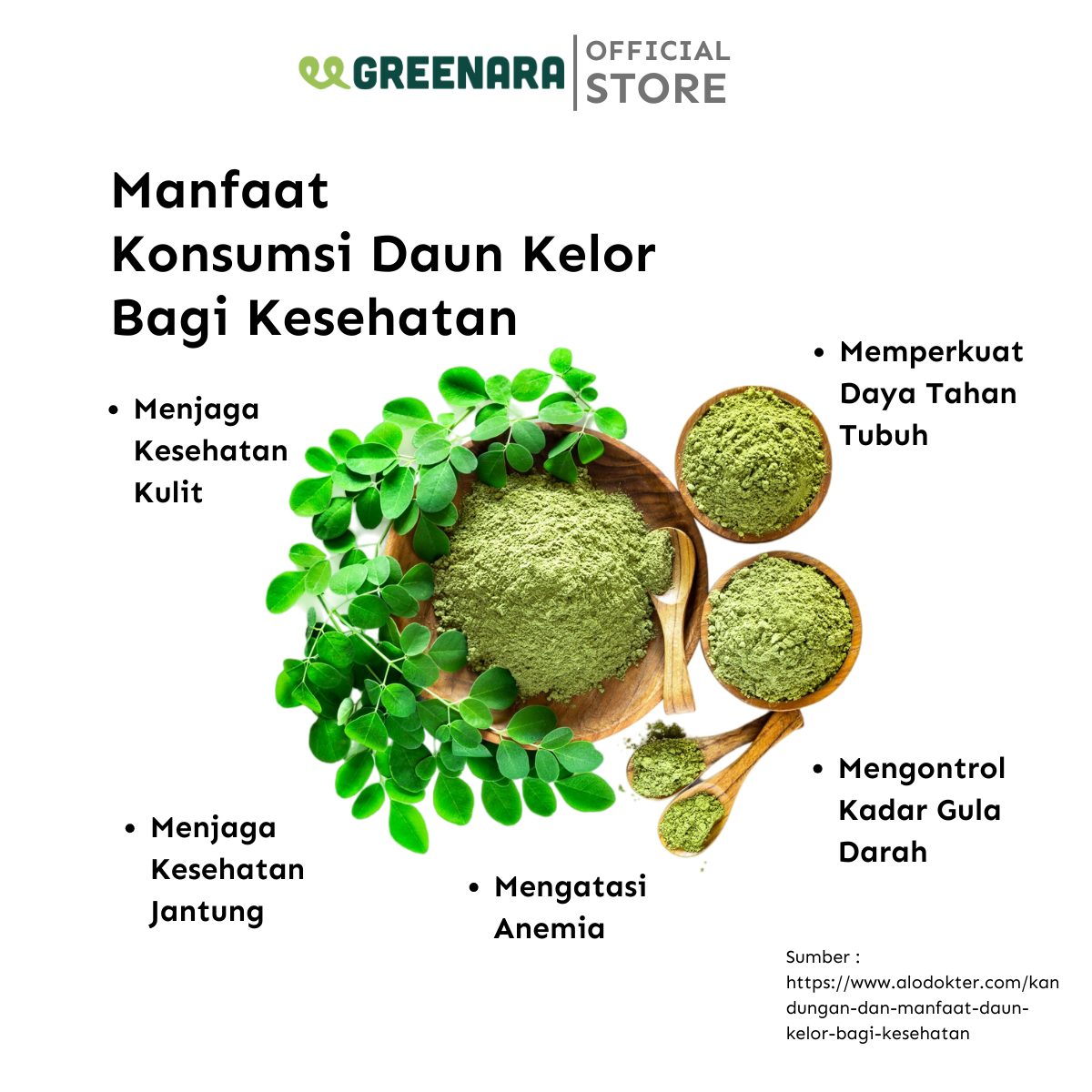 Daun Kelor Bubuk / Moringa Food Powder