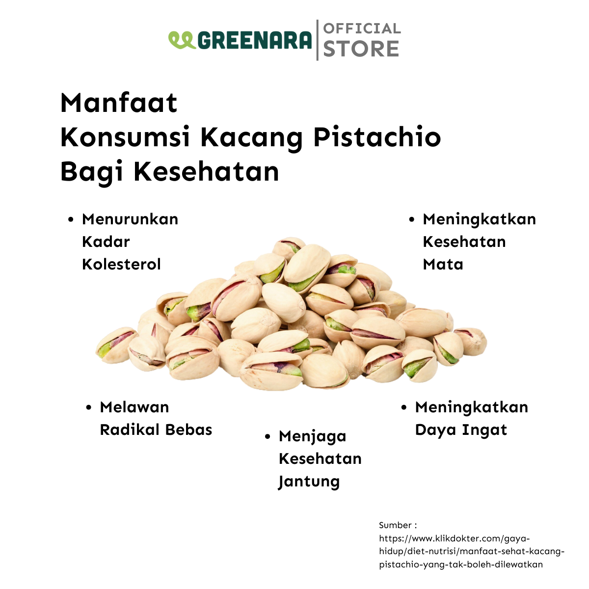 Kacang Pistachio Cangkang