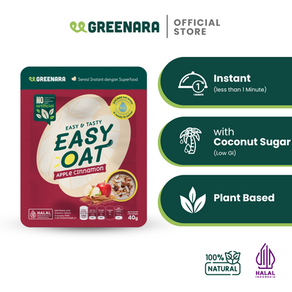 Easy Oat Apple Cinnamon / Oat Instan Rasa Apel dan Kayu Manis