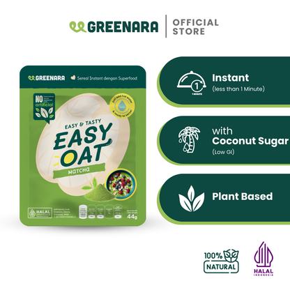 Easy Oat Matcha / Oat Instan Rasa Matcha