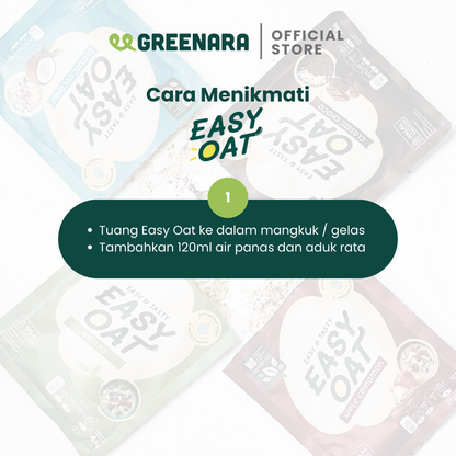 Easy Oat Classic Choco 46g / Oat Instan Rasa Coklat
