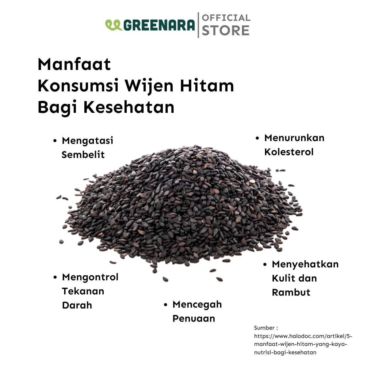 Wijen Hitam Panggang / Roasted Black Sesame Seed