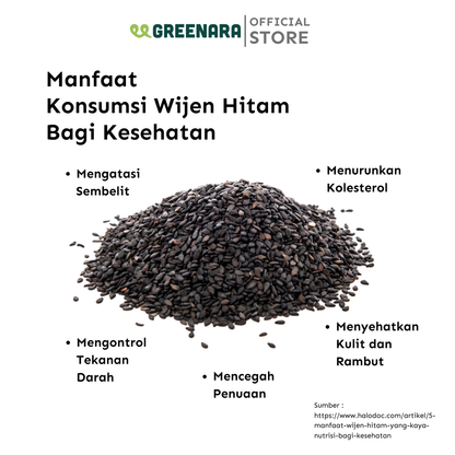 Wijen Hitam Panggang / Roasted Black Sesame Seed