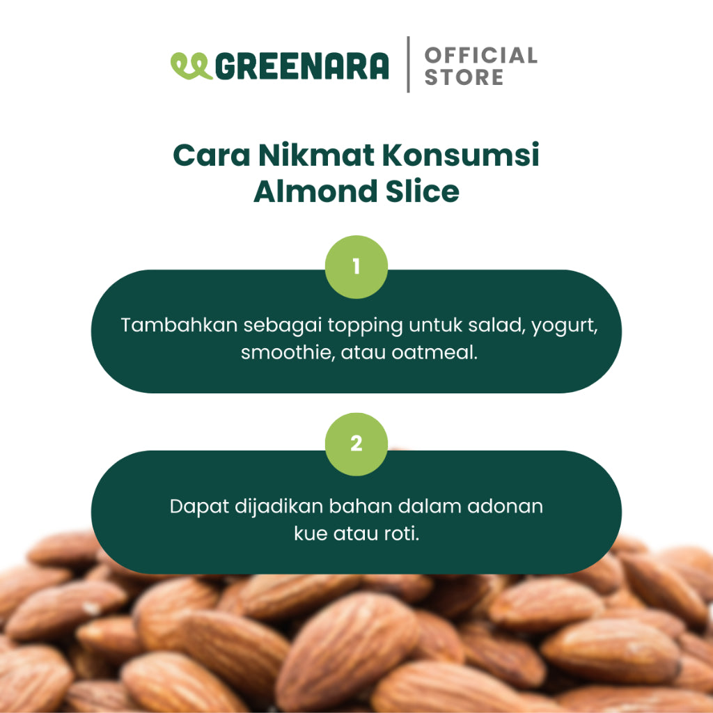 Greenara Kacang Almond Iris 1kg / Almond Slice