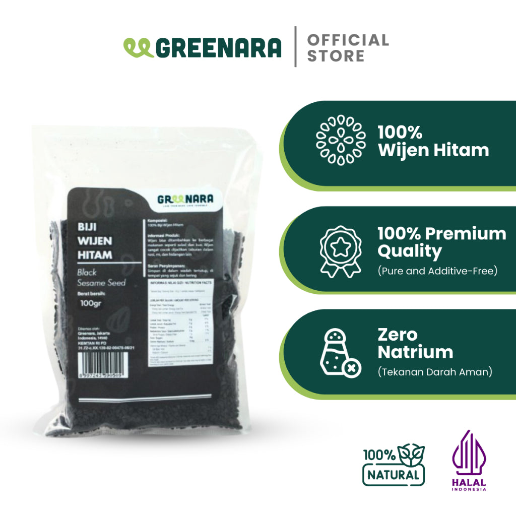 Greenara Wijen Hitam 100gr