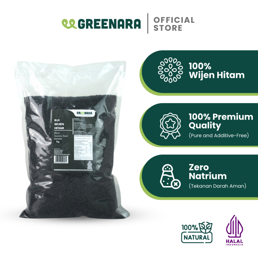 Greenara Wijen Hitam 1kg