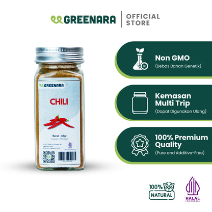 Greenara Cabe Bubuk Halus 45gr / Cabai Giling