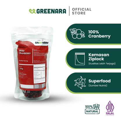 Greenara Cranberry Kering 100gr / Dried Cranberry