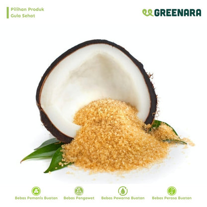 Greenara Natural Sweetener Coconut Sugar 250gr / Gula Kelapa / Pemanis Alami