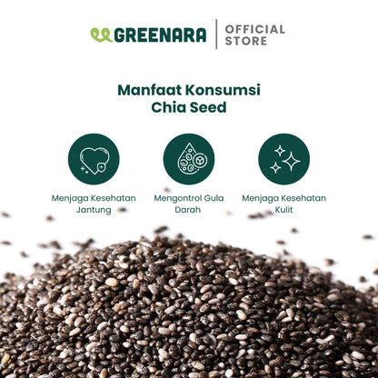 Greenara Black Chia Seed 500gr / Biji Chia Hitam
