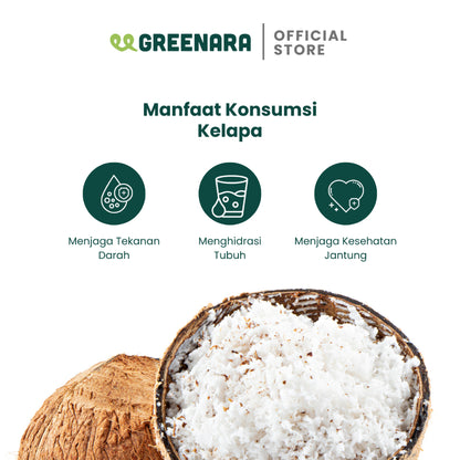 Greenara Kelapa Parut Kering Alami 1Kg