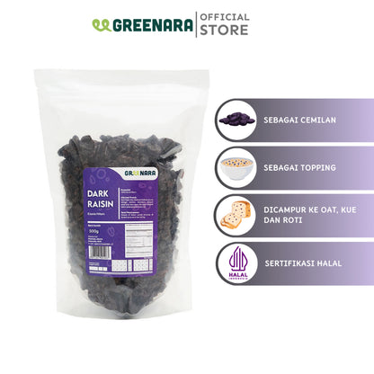 Greenara Kismis Hitam USA 500gr / Dark Raisin USA