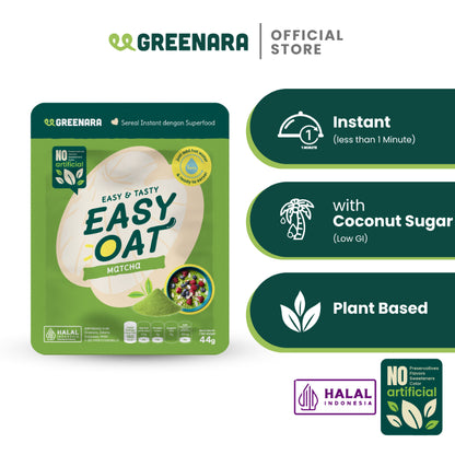 Greenara Natural Easy Oat / Instant Breakfast / Sarapan Sereal Sehat Kaya Nutrisi All Variant