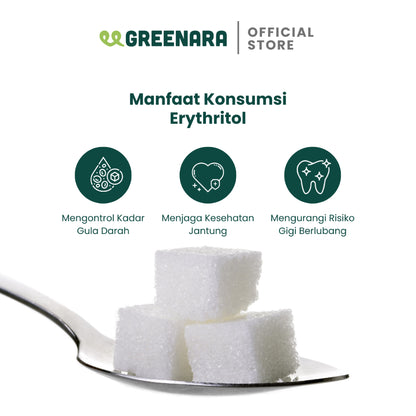 Greenara Pemanis Erythritol 1kg / Pemanis Alami Erythritol