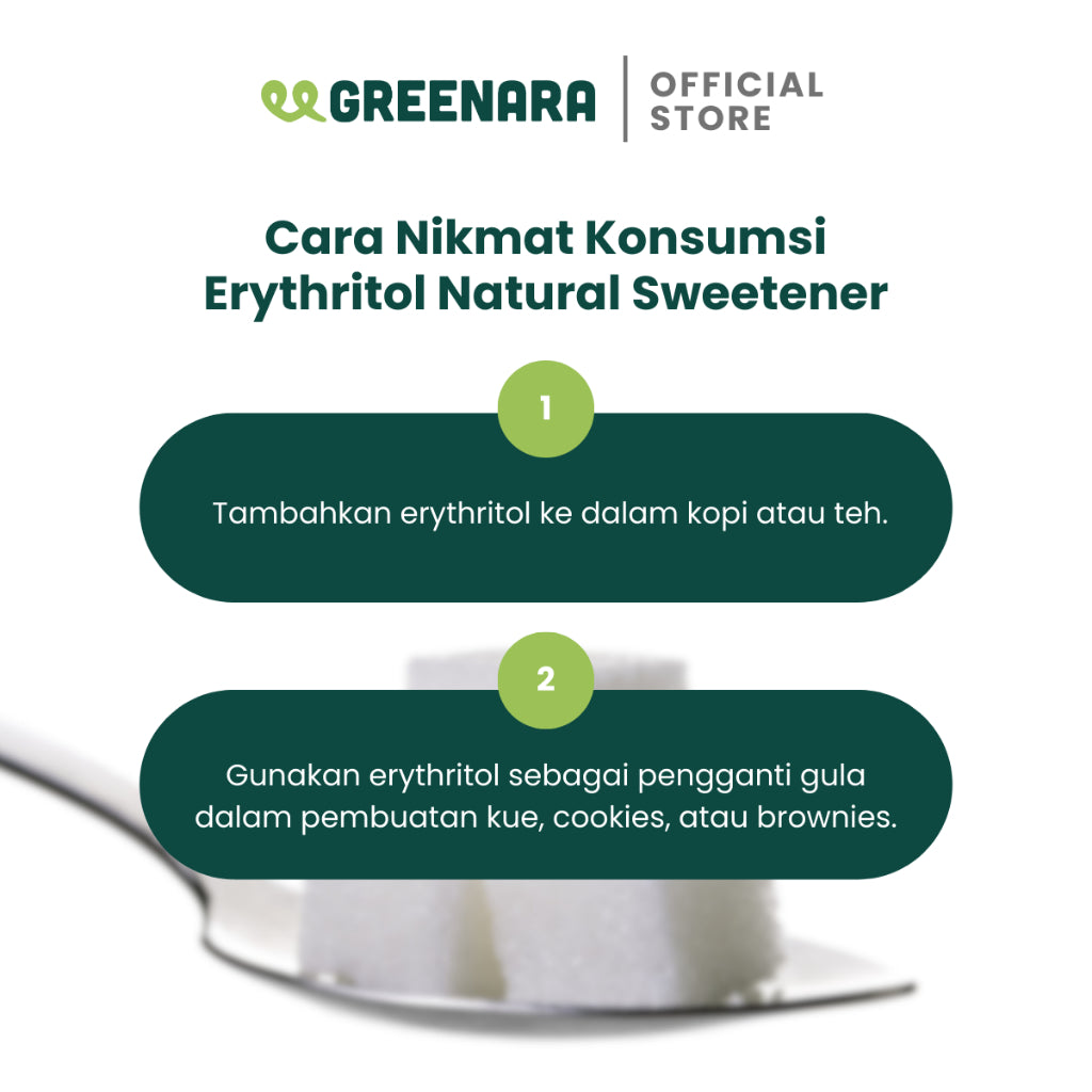 Greenara Pemanis Erythritol 1kg / Pemanis Alami Erythritol