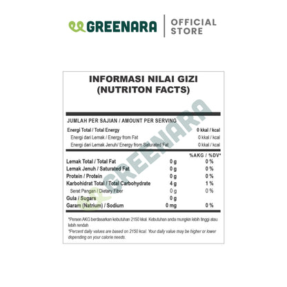 Greenara Pemanis Erythritol 1kg / Pemanis Alami Erythritol
