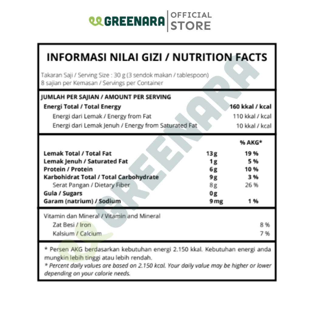 Greenara Biji Rami Emas 250gr / Golden Flaxseed