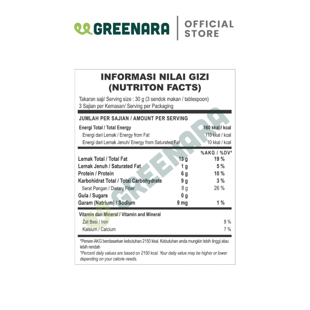 Greenara Biji Rami Emas 100gr / Golden Flaxseed