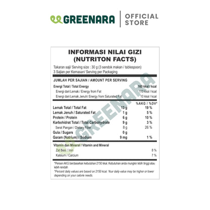 Greenara Biji Rami Emas 100gr / Golden Flaxseed