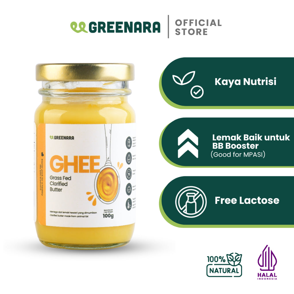 Ghee Mentega Tawar Murni dari Sapi Pemakan Rumput Asli