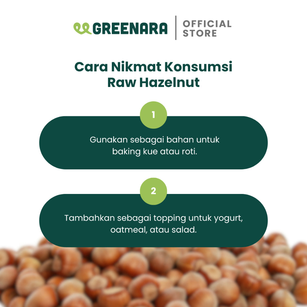 Greenara Kacang Hazel Mentah 1Kg