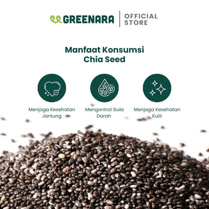 Biji Chia Hitam Organik/ Organic Black Chia Seed 250g