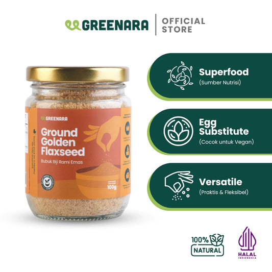 Bubuk Biji Rami Emas / Ground Golden Flaxseed