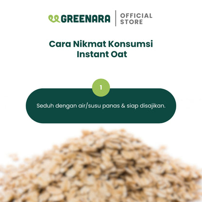 Greenara Oat Instan Alami 500gr / Oatmeal Instan