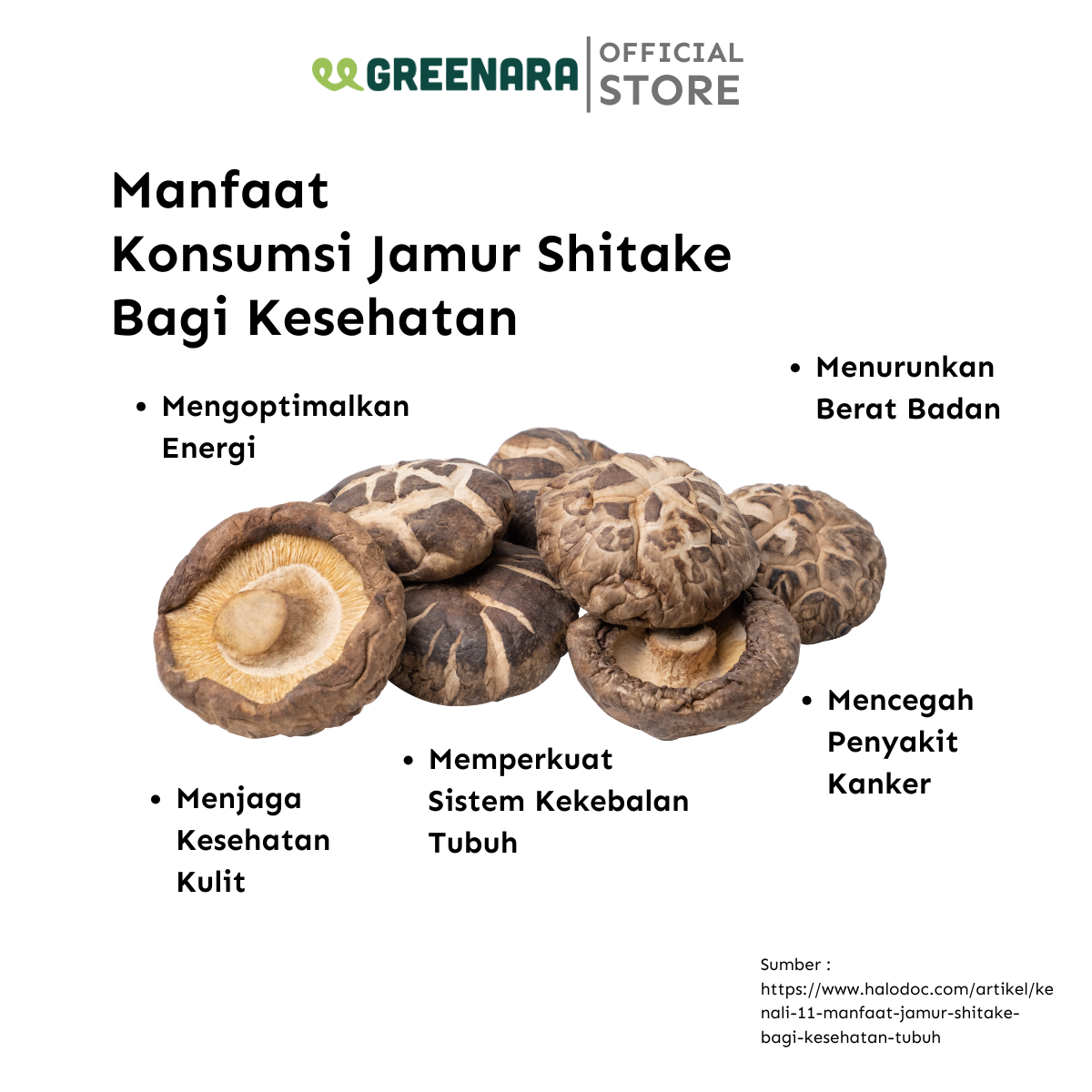 Jamur Shitake 40gr NON MSG bumbu murni mpasi