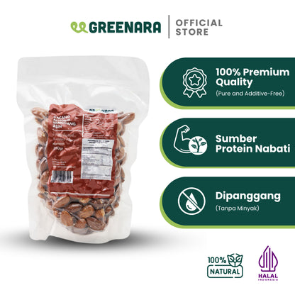 Greenara Kacang Almond Panggang Asin 250gr / Almond Panggang Asin Ringan