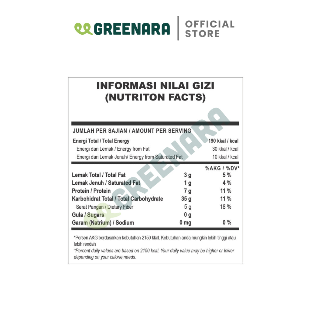 Greenara Tepung Oat Alami 1Kg Rendah Gluten / Tepung Oat Pancake Roti Kue / Pengganti Tepung Terigu