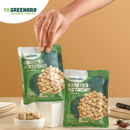 Greenara Snack Sehat Kemasan Individual / Pistachio / Almond / Mede / Walnut / Camilan Diet