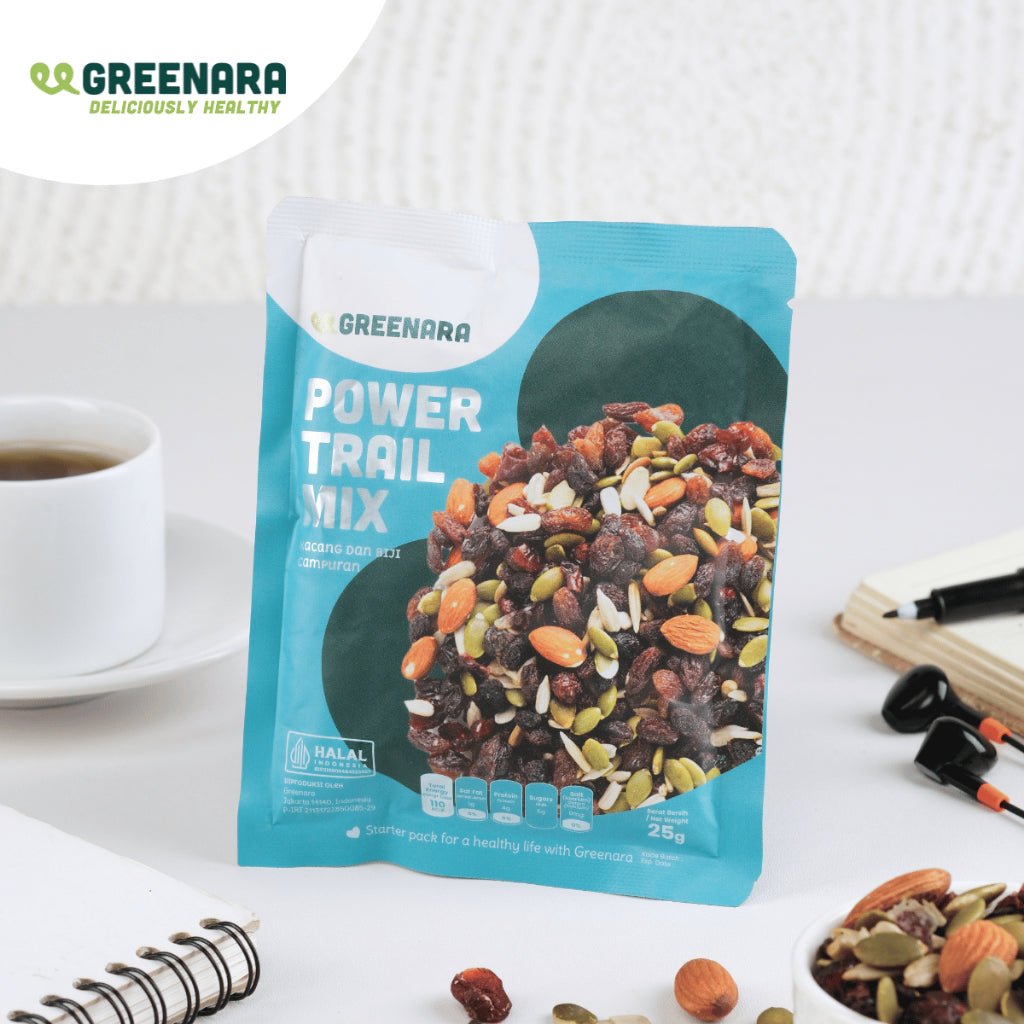 Greenara Snack Sehat Kemasan Individual / Pistachio / Almond / Mede / Walnut / Camilan Diet