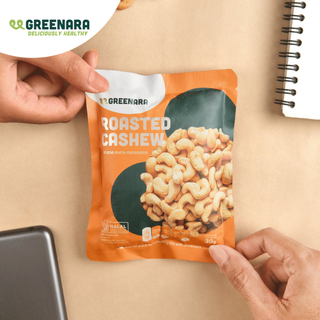 Greenara Snack Sehat Kemasan Individual / Pistachio / Almond / Mede / Walnut / Camilan Diet