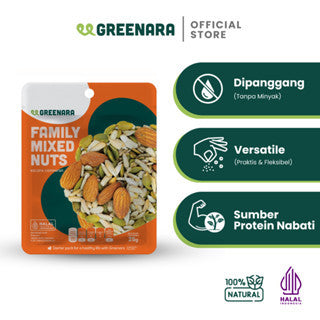 Greenara Snack Sehat Kemasan Individual / Pistachio / Almond / Mede / Walnut / Camilan Diet