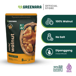 Greenara Natural Roasted Nuts Series/ Kacang Panggang / Walnut / Pistachio / Cashew / Almond / Snack