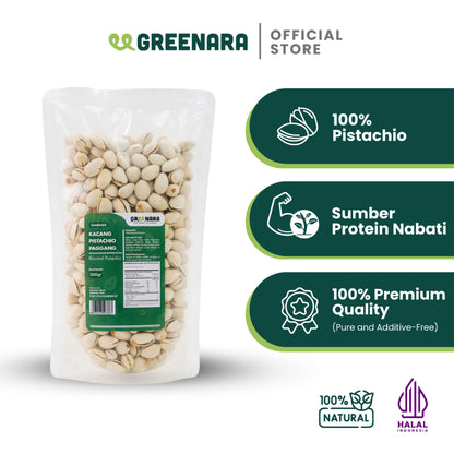 Greenara Kacang Pistachio Bertudung 500gr