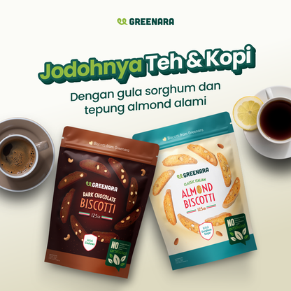 Greenara Classic Italian Almond Biscotti 125gr