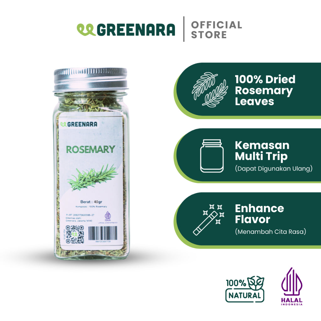 Greenara Daun Rosemary Kering 40gr