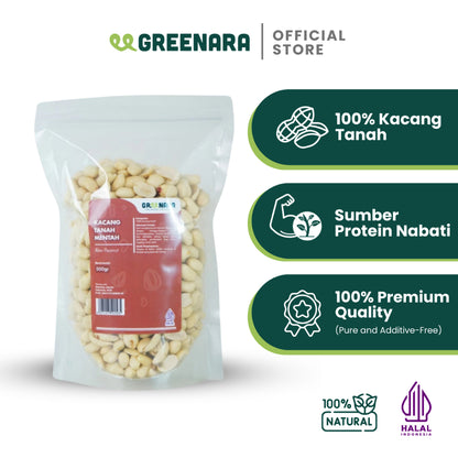 Greenara Natural Peanut 500gr / Kacang Tanah (Mentah)