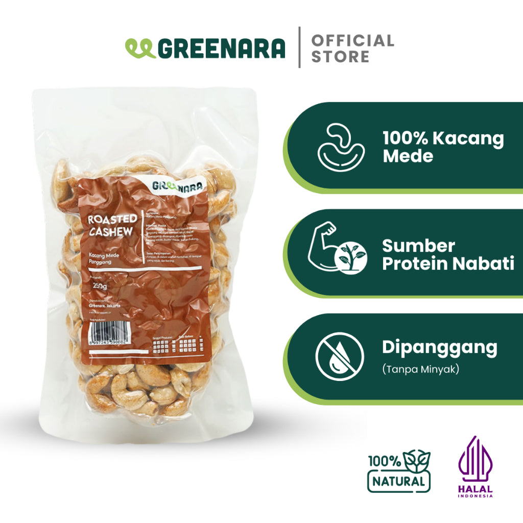 Greenara Kacang Mede Panggang 250gr / Roasted Cashew