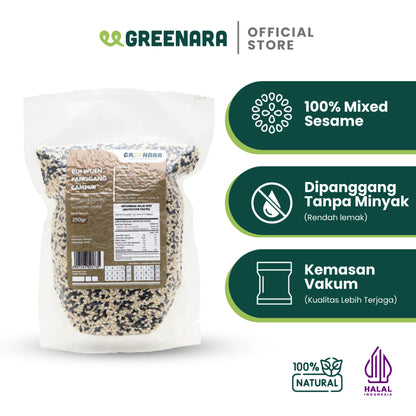 Greenara Wijen Panggang Campur 250gr