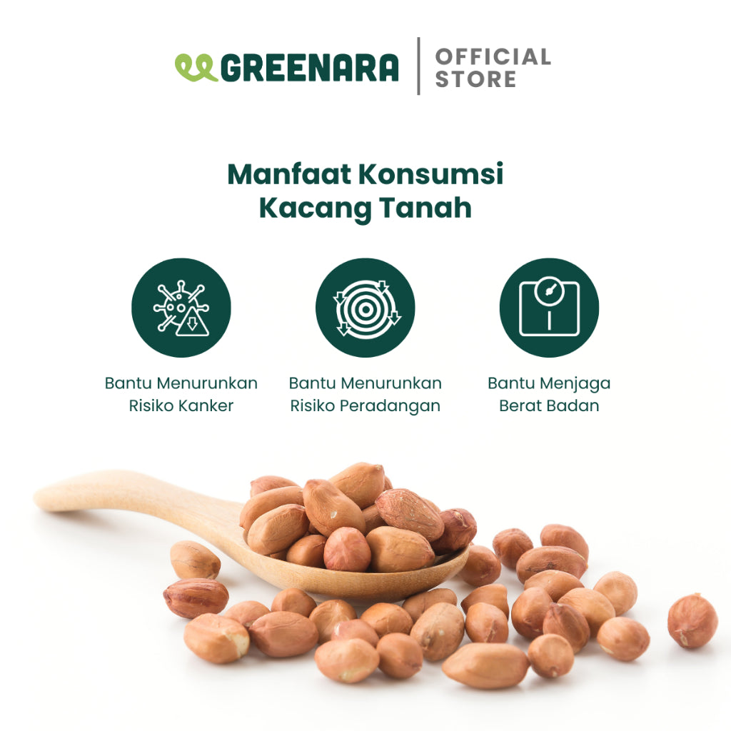 Greenara Natural Roasted Peanut 500gr / Kacang Panggang