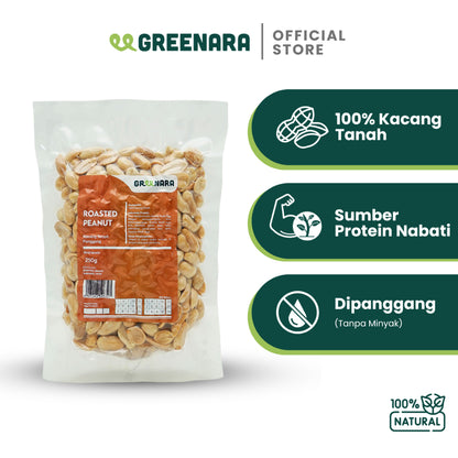Greenara Kacang Panggang Alami 250gr / Kacang Panggang