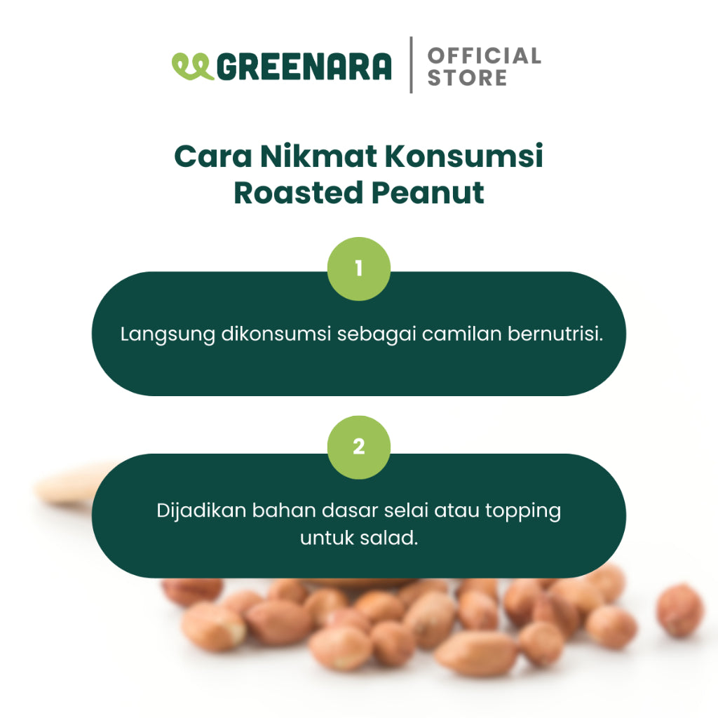 Greenara Kacang Panggang Alami 250gr / Kacang Panggang